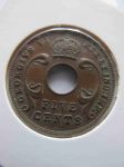 Монета Британская Восточная Африка 5 центов 1941 I