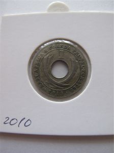 Монета Британская Восточная Африка и Уганда 1 цент 1913