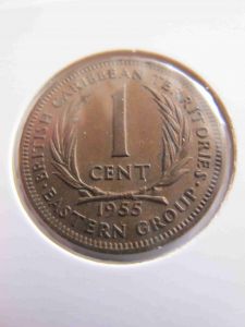 Восточно-Карибские штаты 1 цент 1955