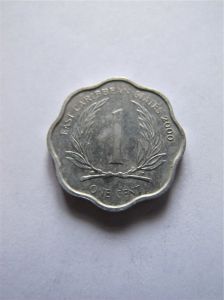 Восточно-Карибские штаты 1 цент 2000