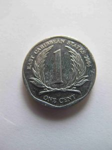 Восточно-Карибские штаты 1 цент 2004
