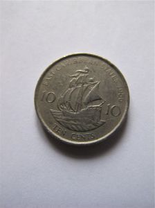 Восточно-Карибские штаты 10 центов 1986