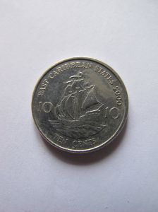 Восточно-Карибские штаты 10 центов 2000