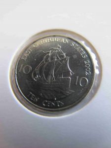 Восточно-Карибские штаты 10 центов 2002