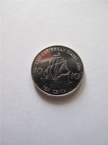 Восточно-Карибские штаты 10 центов 2004