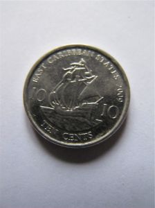 Восточно-Карибские штаты 10 центов 2009