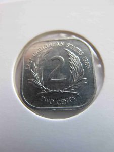 Восточно-Карибские штаты 2 цента 1987