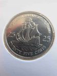 Монета Восточно-Карибские штаты 25 центов 2004