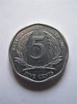 Монета Восточно-Карибские штаты 5 центов 2002