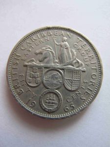 Восточно-Карибские штаты 50 центов 1965 xf