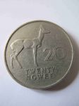 Монета Замбия 20 нгве 1968