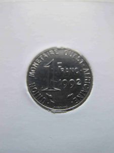 Западная Африка 1 франк 1992