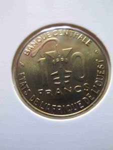 Западная Африка 10 франков 2000