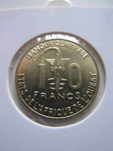 Западная Африка 10 франков 2009