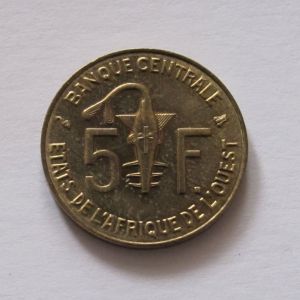 Западная Африка  5 франков 1996