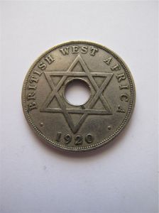 Британская Западная Африка 1 пенни 1920 H