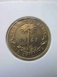 Монета Британская Западная Африка 1 шиллинг 1947