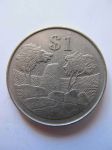 Монета Зимбабве 1 доллар 1980