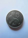 Монета Зимбабве 5 центов 1988