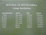 Набор монет ЮАР 1981-1983