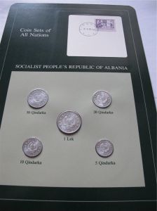 Набор монет  Албании 1969 - Coins of All Nations
