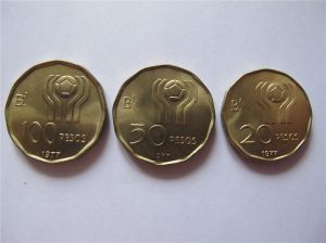 Набор монет Аргентина 1977