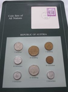Набор монет  Австрия 1982 - Coins of All Nations
