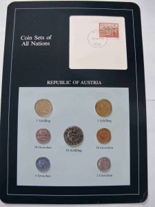 Набор монет  Австрии - Coins of All Nations