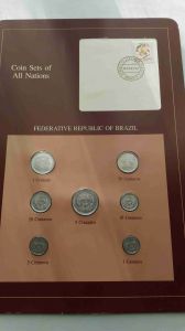 Набор монет Бразилия 1986-1988- Coins of All Nations
