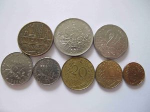 Набор монет Франции 1963-97