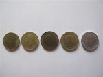 Набор монет Испания 1 песета - 5 монет