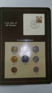 Набор монет  Италия 1979-1985 - Coins of All Nations