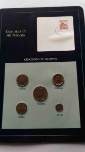 Набор монет  Норвегии - Coins of All Nations