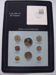 Набор монет Швейцария - Coins of All Nations