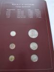 Набор монет Сингапура 6 монет