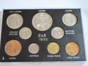 Набор монет Великобритания 1953